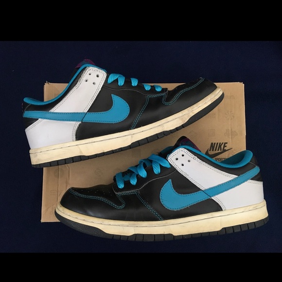 Nike | Shoes | Nike Dunk Low Turquoise Black White Pink 1 | Poshmark